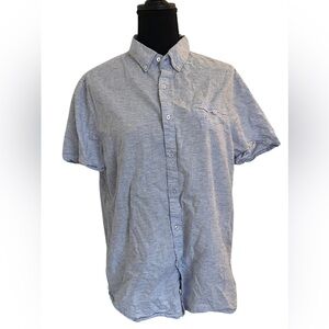 Blue Short Sleeve Button Down